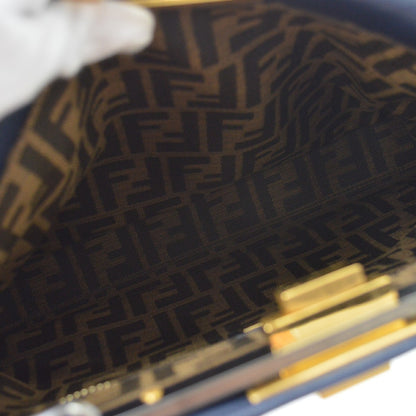 Fendi Navy Peekaboo Handbag
