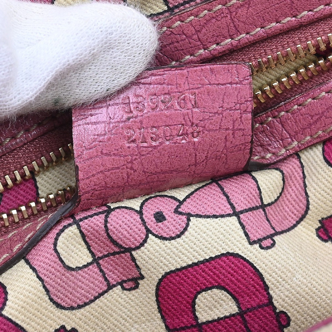 Borsa Gucci GG Tote Vintage in Tela Beige