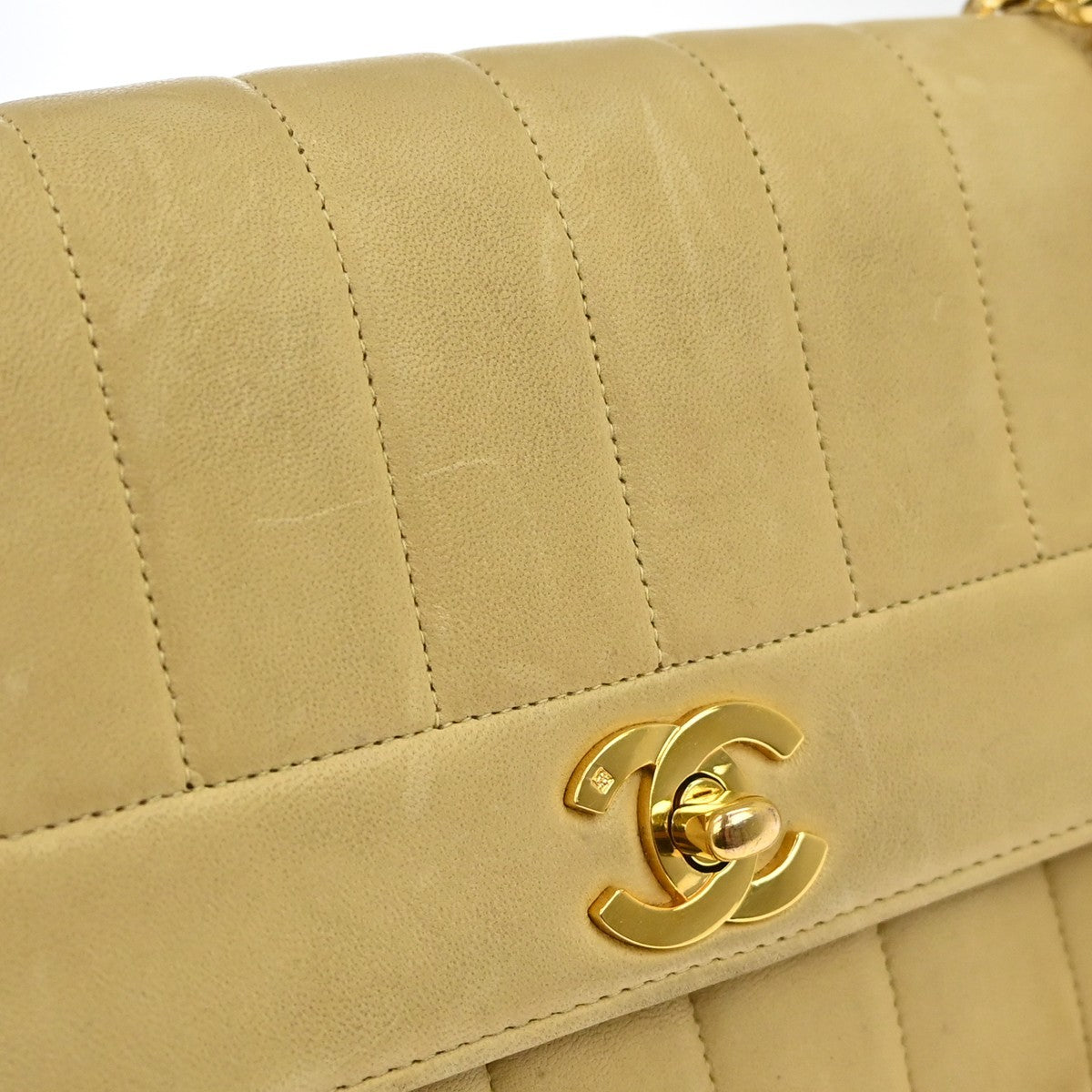 Chanel Mademoiselle Vertical Quilt Flap Vintage in Pelle di Agnello