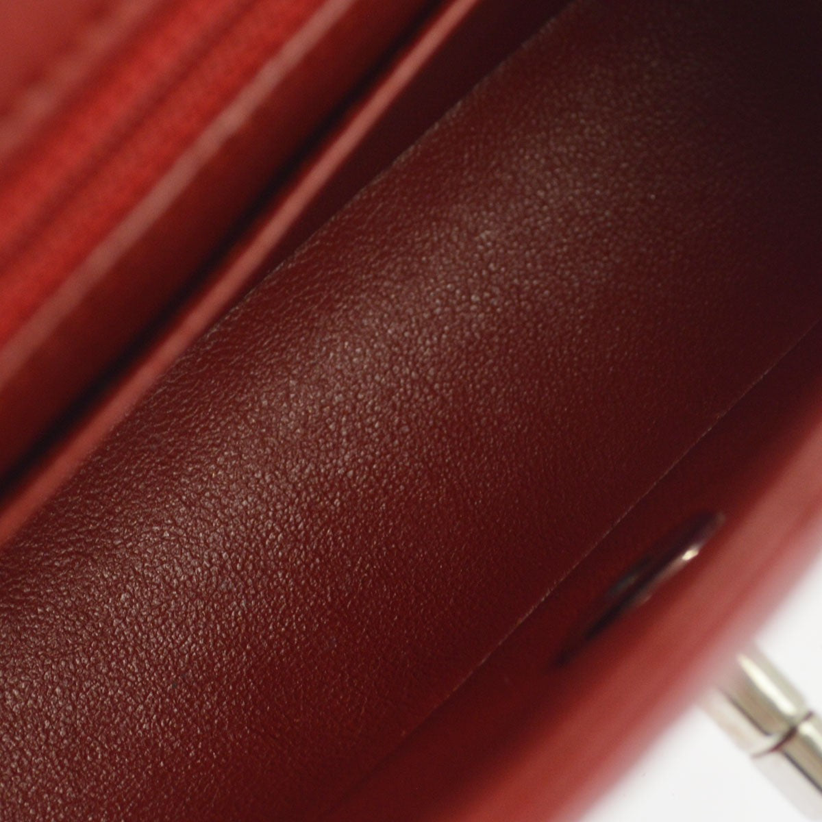 Borsa Chanel Single Flap Vintage in Pelle di Agnello Rossa