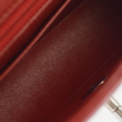Borsa Chanel Single Flap Vintage in Pelle di Agnello Rossa