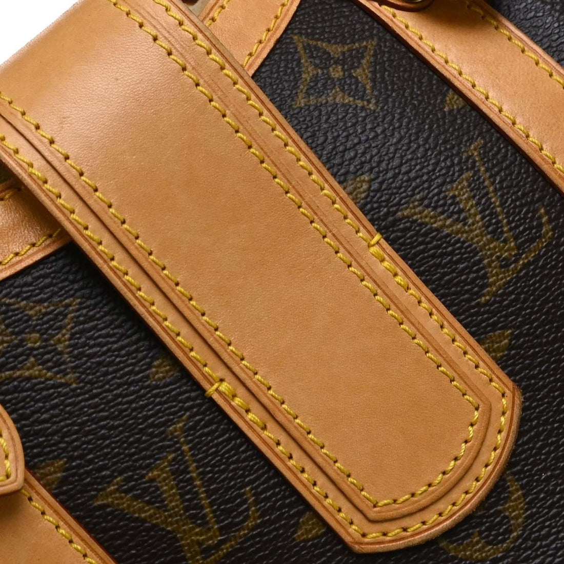 Borsa Louis Vuitton Monogram Theda PM Handbag Vintage in Monogram Canvas, Pelle Marrone