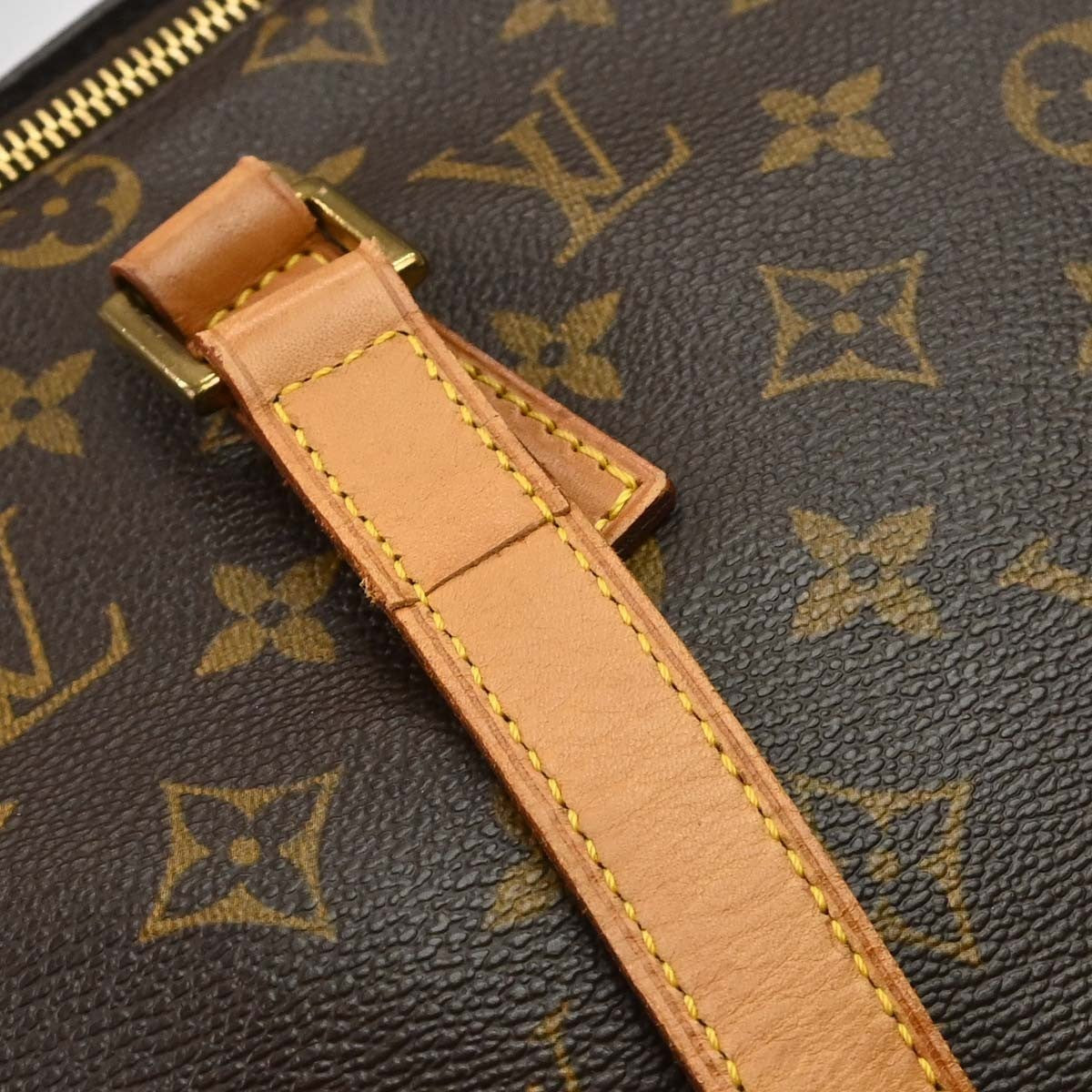 Borsa Louis Vuitton Cabas Mezzo Vintage in Tela Monogram Marrone
