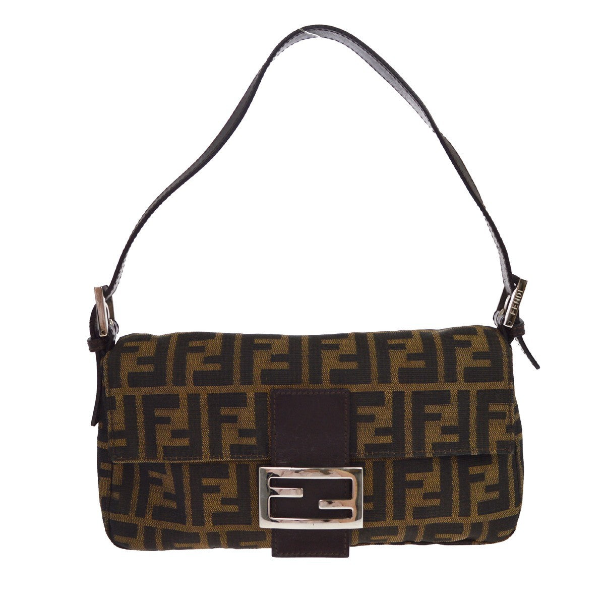 Fendi Brown Zucca Baguette Handbag