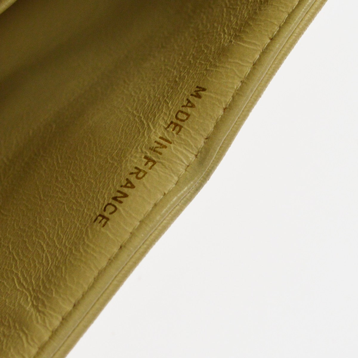 Chanel Beige Lambskin Medium Classic Double Flap Shoulder Bag