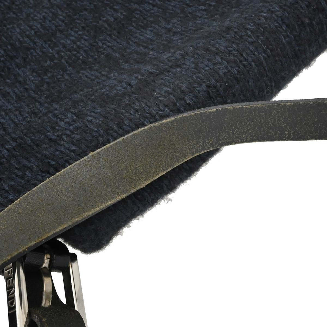Borsa Fendi Mamma Baguette Vintage in Lana Blu Navy