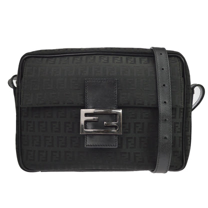 Fendi Black Zucchino Shoulder Bag