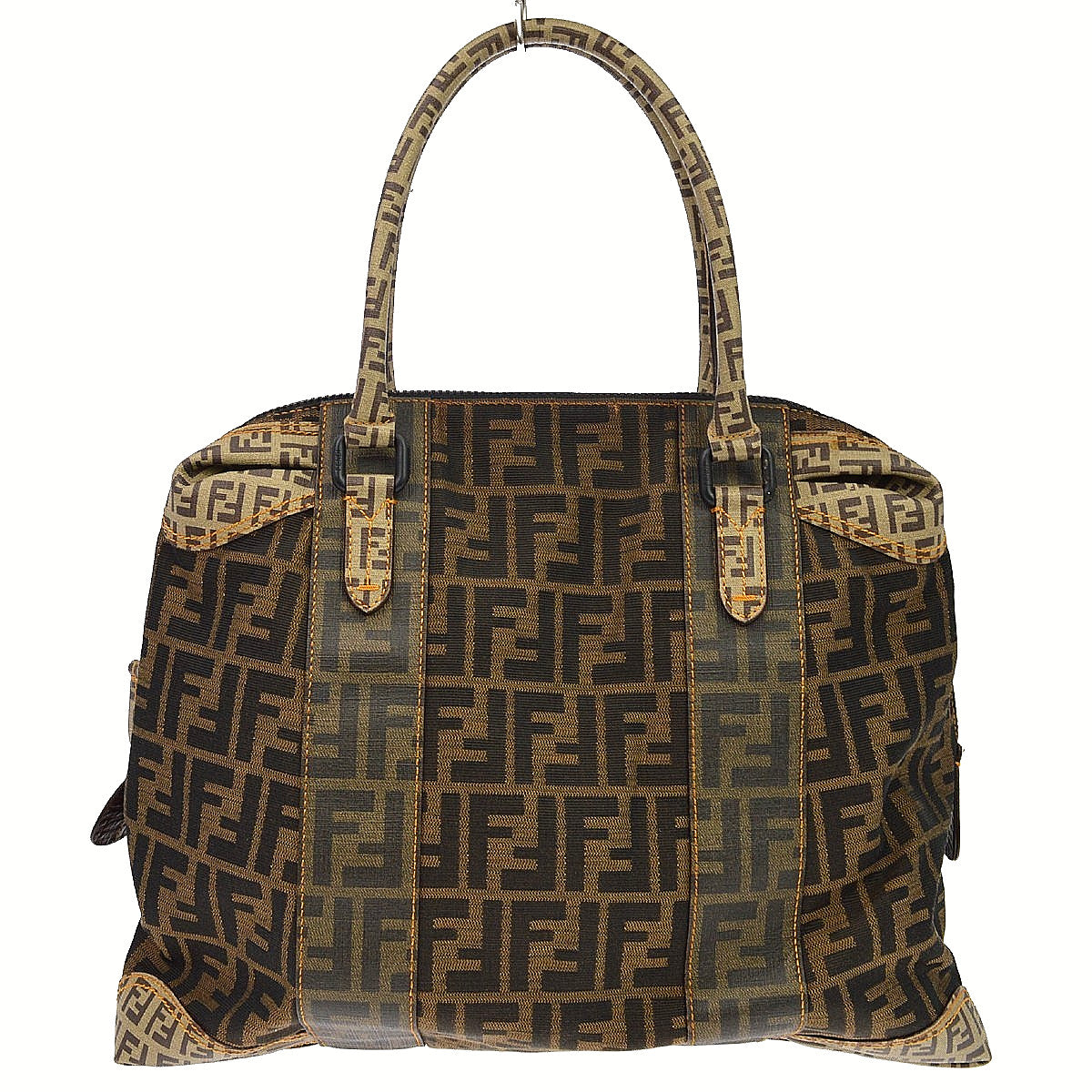 Borsa Fendi Zucca Tote Grande Vintage in Tela Tabacco