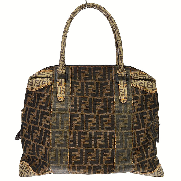 Borsa Fendi Zucca Tote Grande Vintage in Tela Tabacco