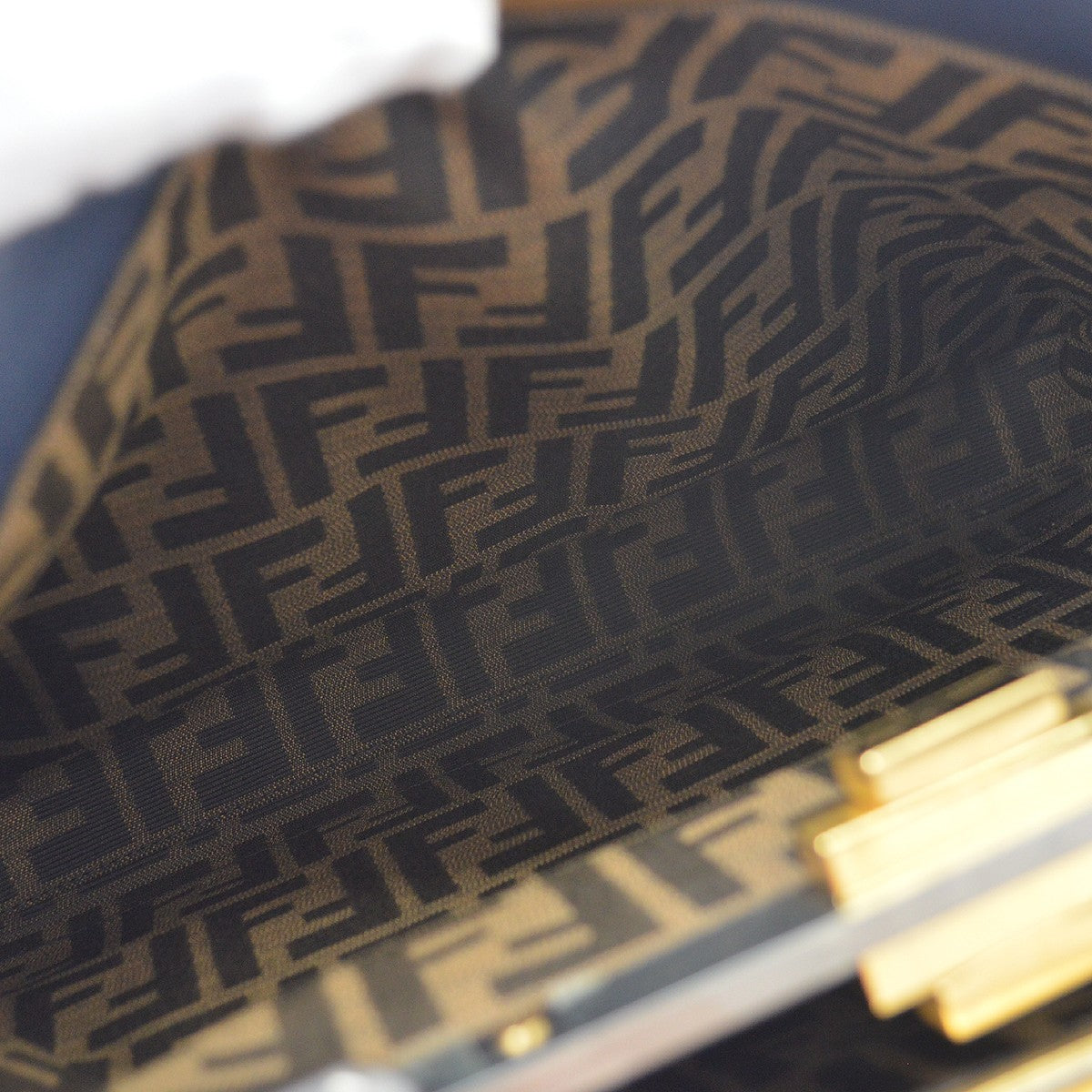 Fendi Navy Peekaboo Handbag