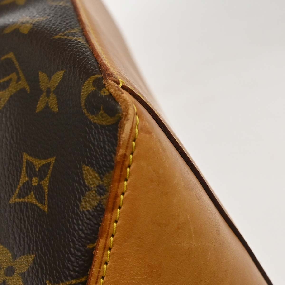 Borsa Louis Vuitton Cabas Mezzo Vintage in Tela Monogram Marrone