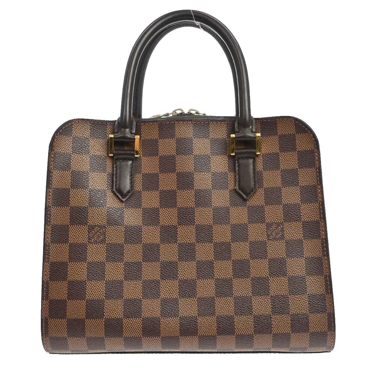 Louis Vuitton Triana Handbag Damier Canvas Ebene