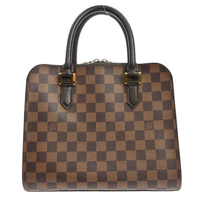 Louis Vuitton Triana Handbag Damier Canvas Ebene