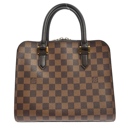 Louis Vuitton Triana Handbag Damier Canvas Ebene