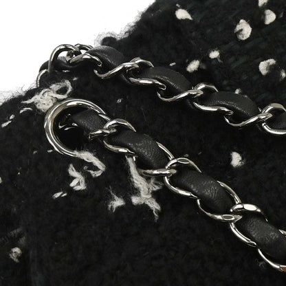 Chanel Black Tweed Elementary Chic Flap Shoulder Bag Vintage