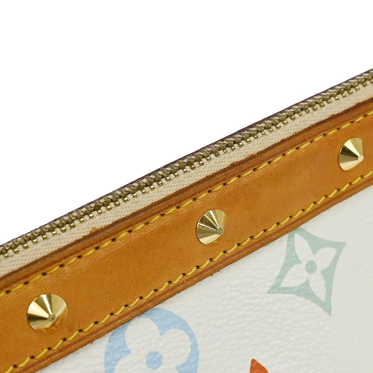 Louis Vuitton White Multicolor Pochette Accessoires