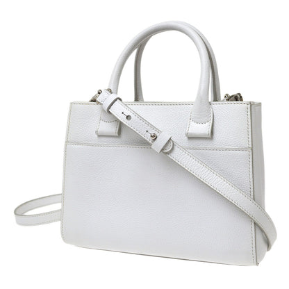 Chanel White Calfskin 2way Handbag