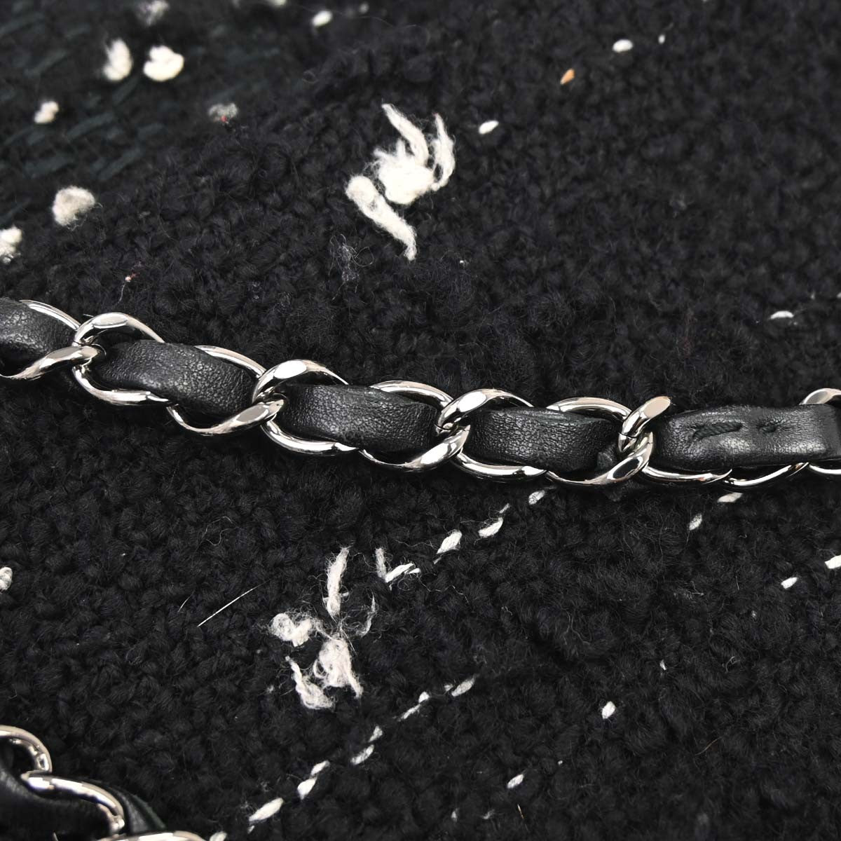 Chanel Black Tweed Elementary Chic Flap Shoulder Bag Vintage