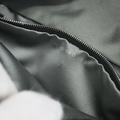 Fendi Black Wool Baguette Handbag