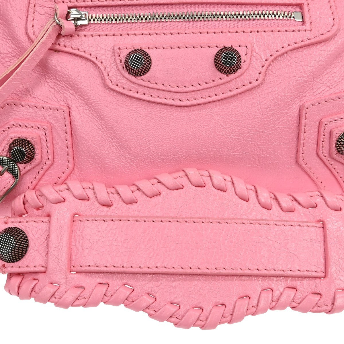 Borsa Balenciaga Neo Cagole City XS Vintage in Pelle Rosa