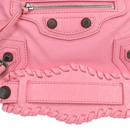 Borsa Balenciaga Neo Cagole City XS Vintage in Pelle Rosa