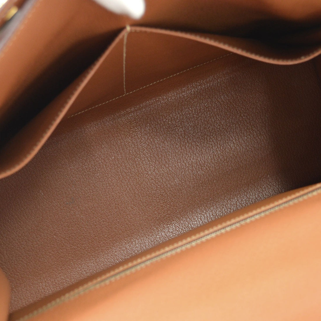 Borsa Hermès Kelly 35 Sellier 2way Vintage in Pelle Fjord Gold