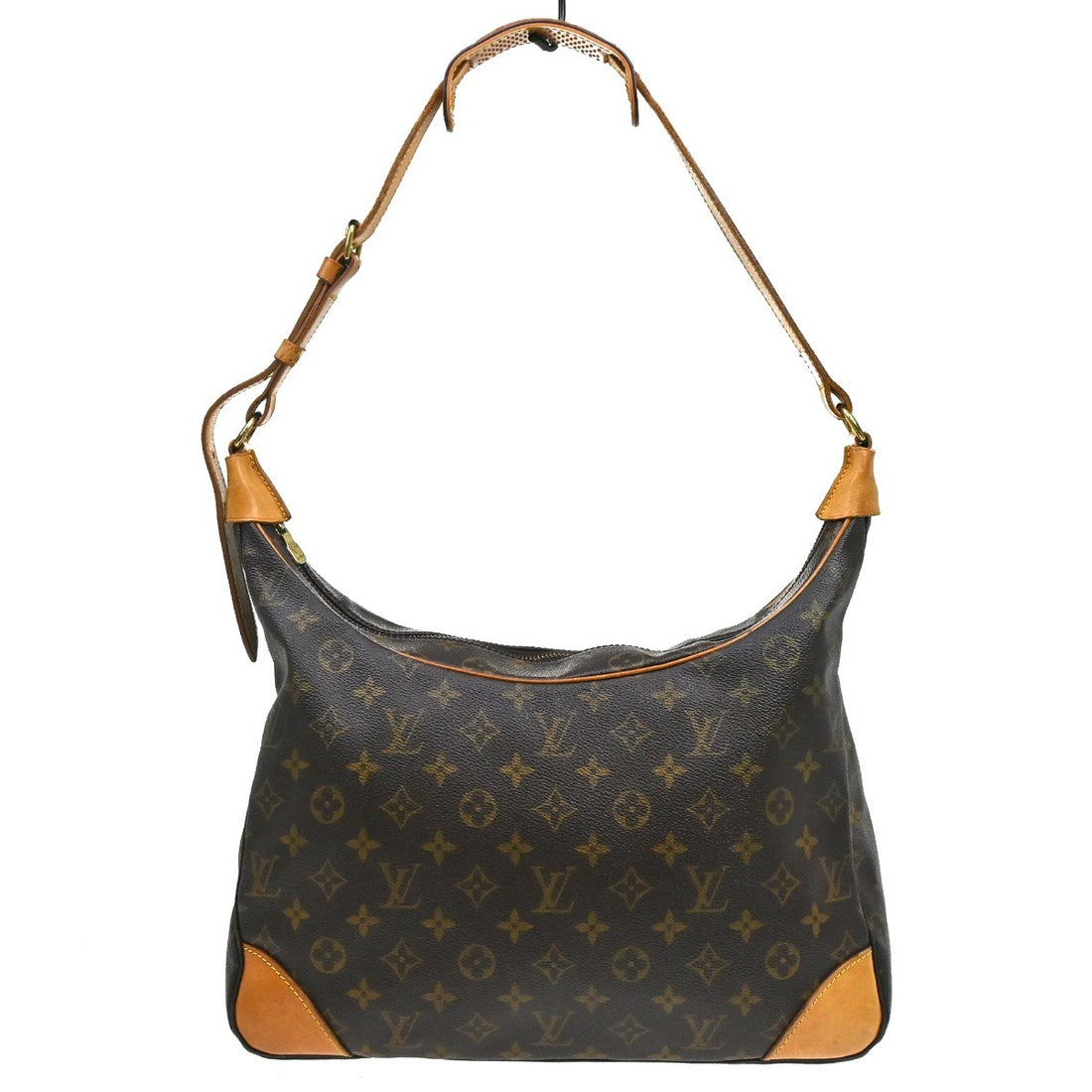 Borsa Louis Vuitton Boulogne 35 Vintage in Pelle Marrone