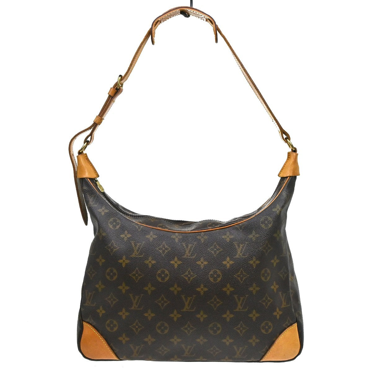 Borsa Louis Vuitton Boulogne 35 Vintage in Pelle Marrone