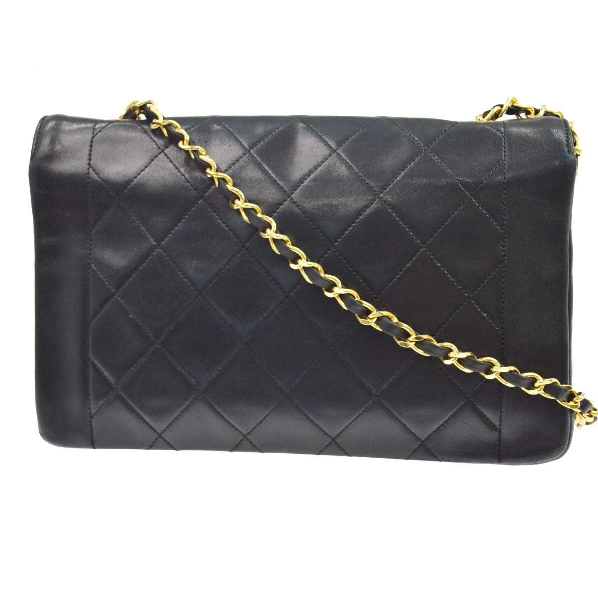 Borsa Chanel Diana Medium vintage in pelle di agnello nera