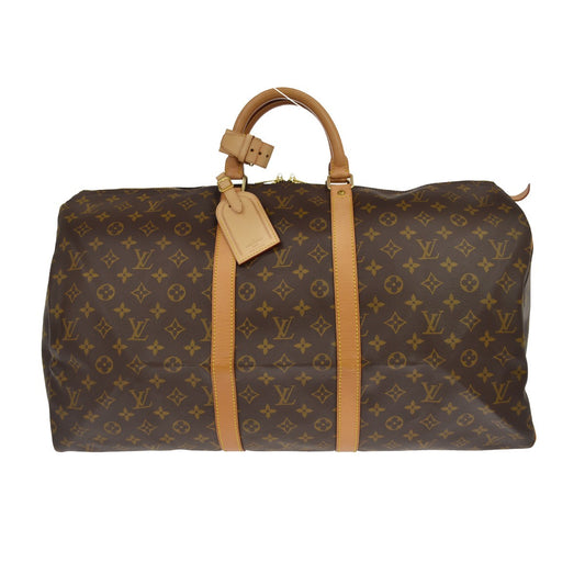 Louis Vuitton Keepall 55 Travel Handbag Monogram