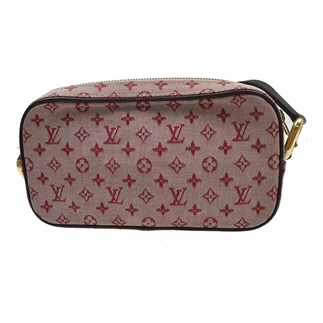 Borsa Louis Vuitton Juliet MM Shoulder Bag Vintage in Monogram Mini Lin Canvas, Leather Rosso