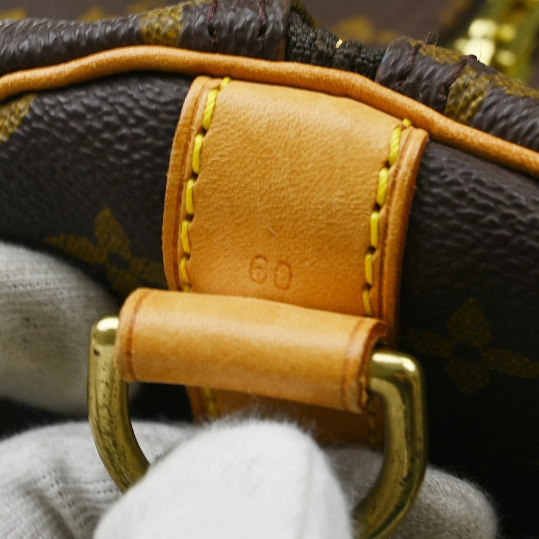Borsa Louis Vuitton Monogram Keepall Bandouliere 60 Bag Vintage in Monogram Canvas, Leather Marrone