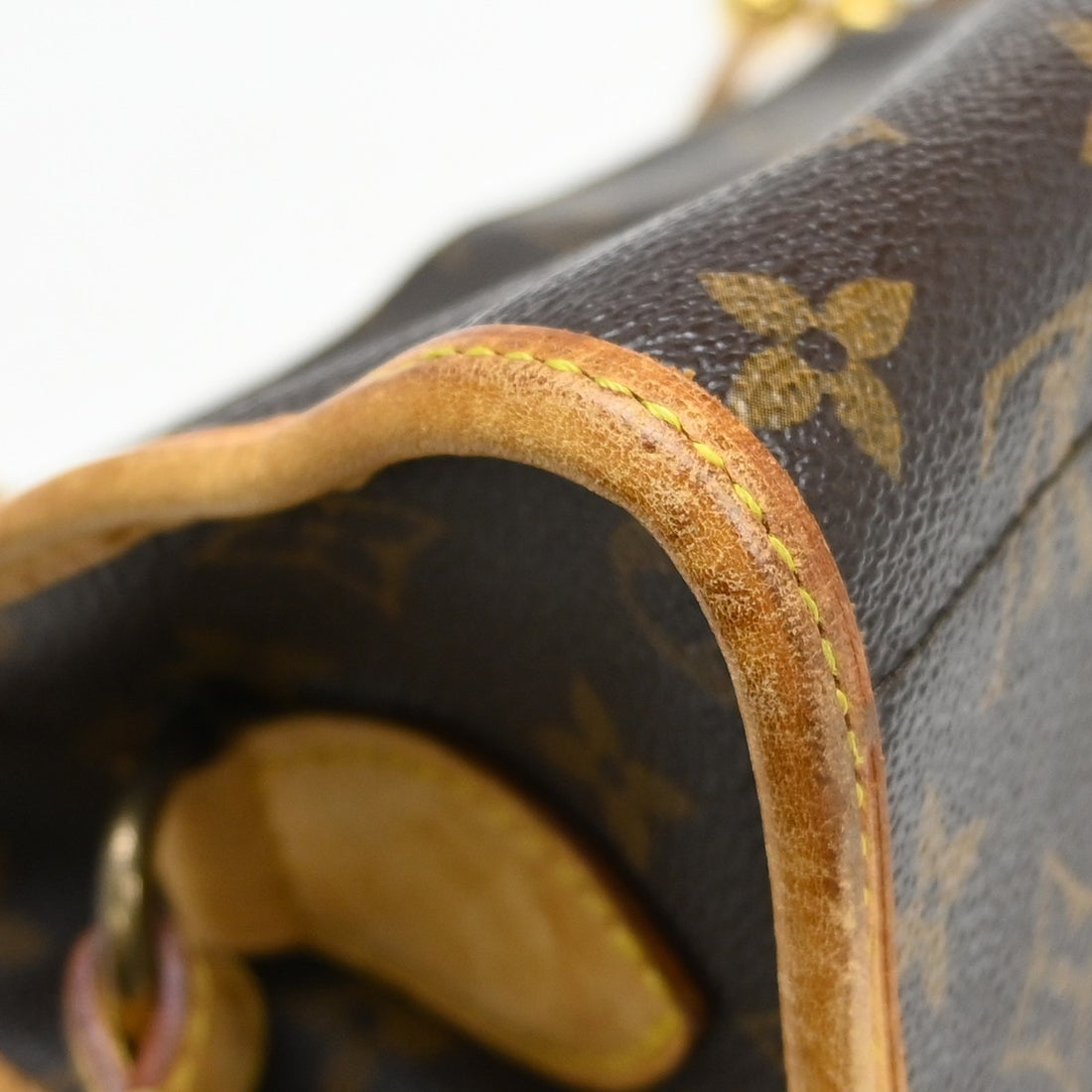 Borsa Louis Vuitton Popincourt Long Vintage in Tela Monogram Marrone
