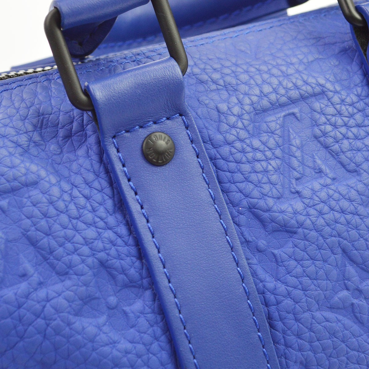Louis Vuitton Blue Keepall Bandouliere 25 Duffle Bag