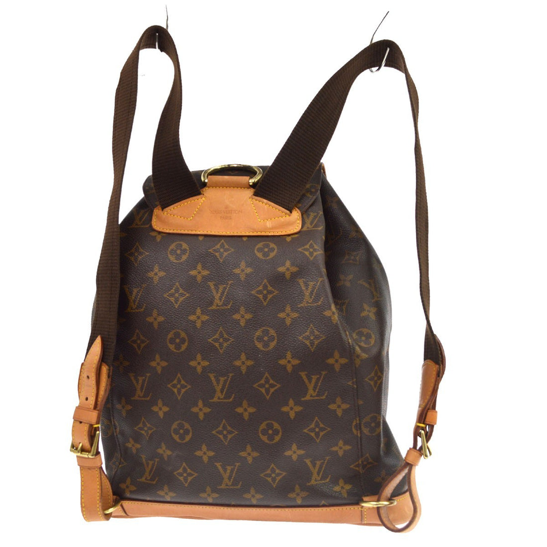 Borsa Louis Vuitton Montsouris GM Vintage in Tela Monogram e Pelle Marrone