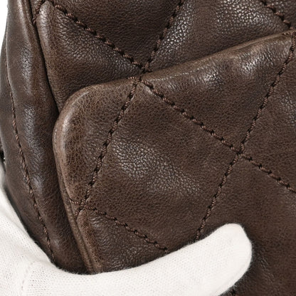 Chanel Brown Calfskin Modern Chain Handbag