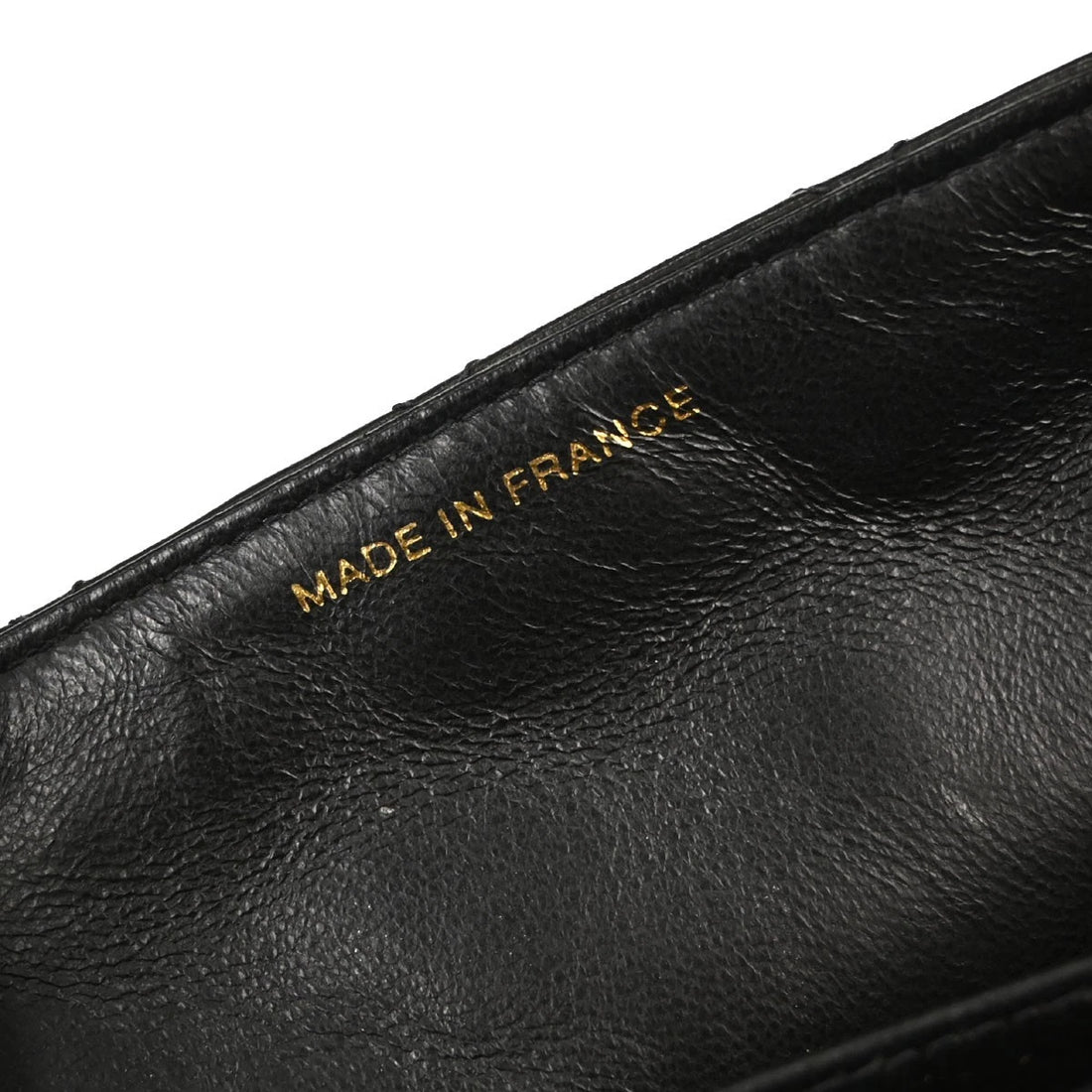 Borsa Chanel Single Flap Vintage in Pelle di Agnello Nera