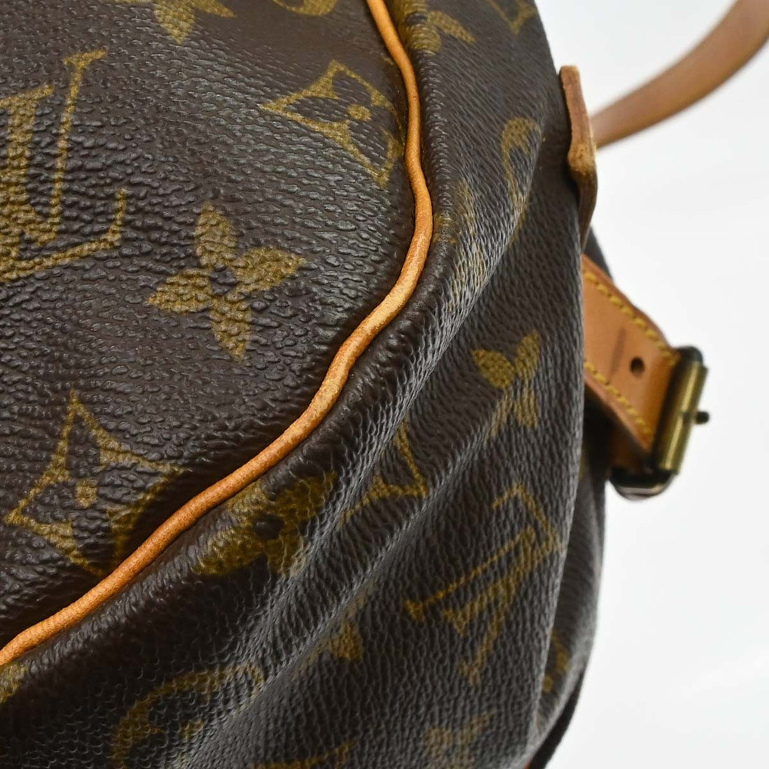 Borsa Louis Vuitton Saumur 35 Vintage in Tela Monogram e Pelle Marrone — Rif. VI451