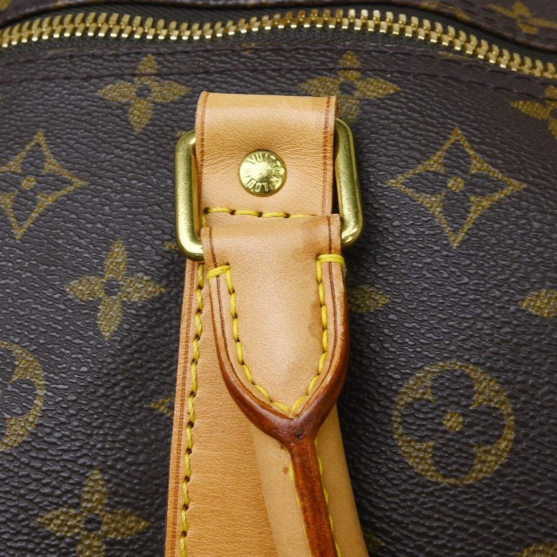 Borsa Louis Vuitton Monogram Keepall Bandouliere 60 Bag Vintage in Monogram Canvas, Leather Marrone