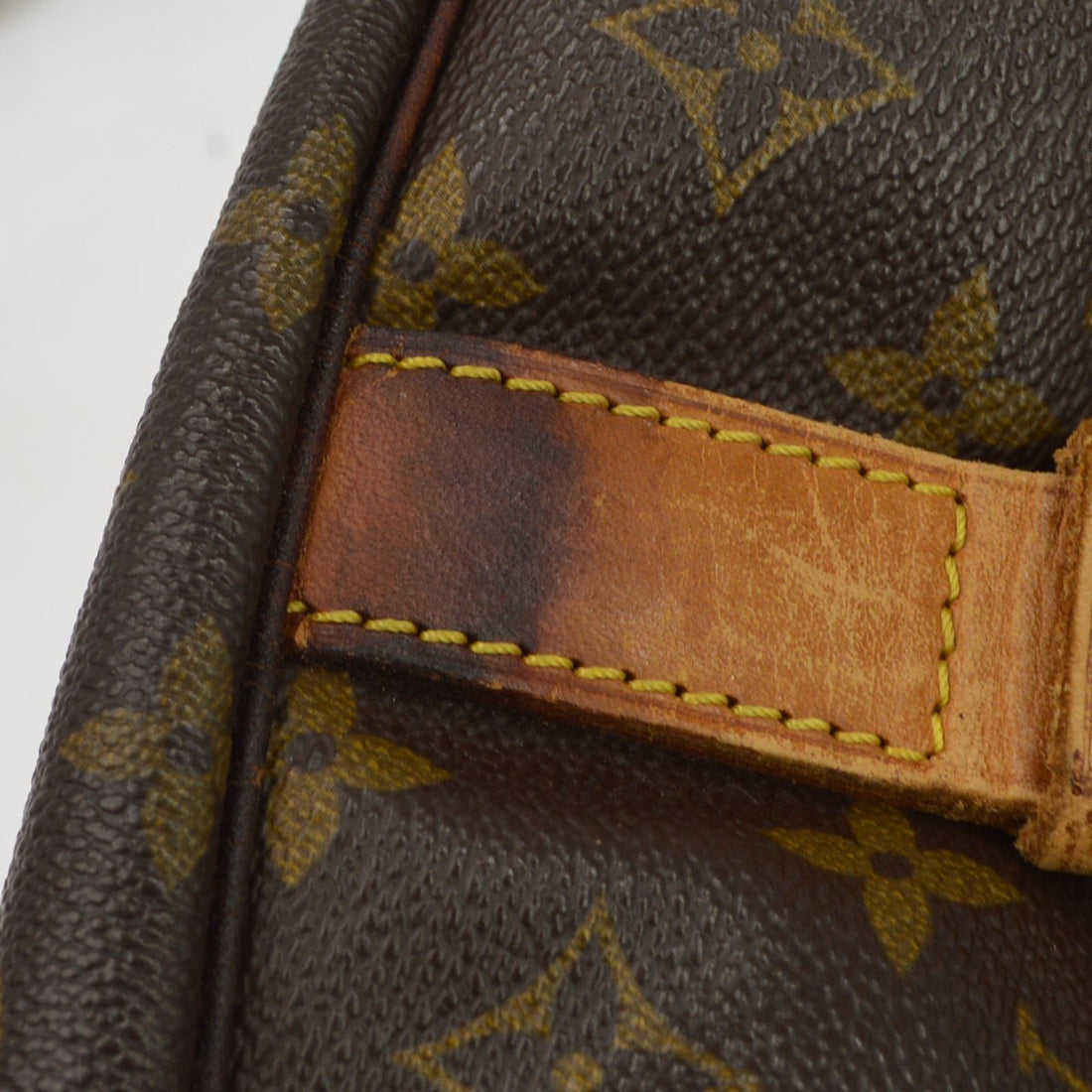 Borsa Louis Vuitton Saumur 35 Vintage in Tela Monogram e Pelle Marrone