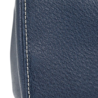 Fendi Blue Leather Baguette Box Handbag