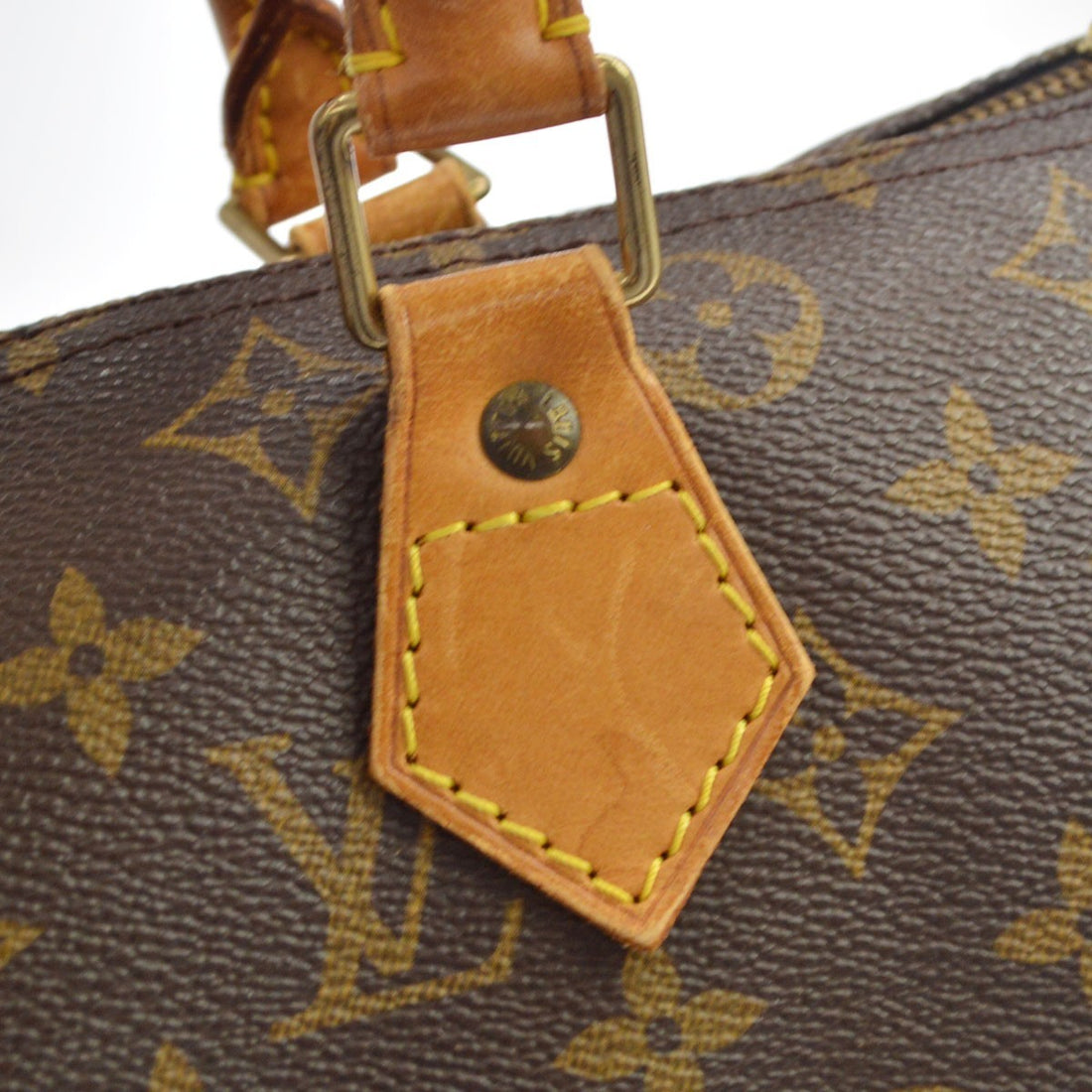 Borsa Louis Vuitton Speedy 30 Vintage in Tela Marrone