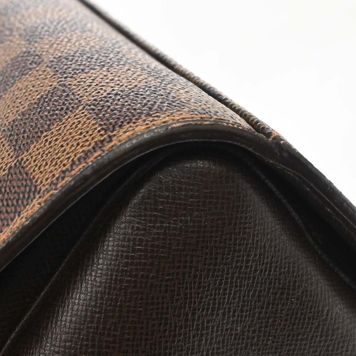 Louis Vuitton Triana Handbag Damier Canvas Ebene