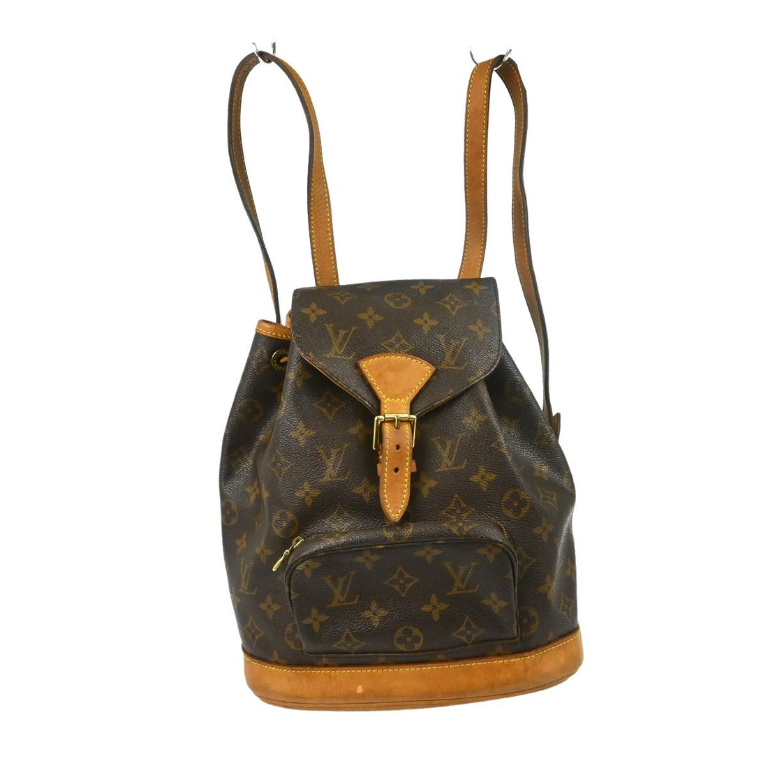 Zaino Louis Vuitton Montsouris MM Vintage in Tela Monogram Marrone