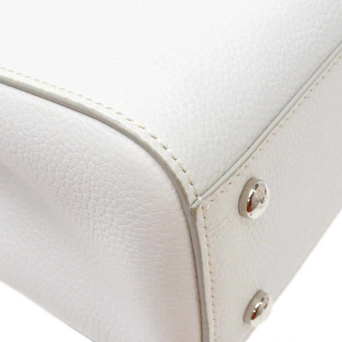 Chanel White Calfskin 2way Handbag