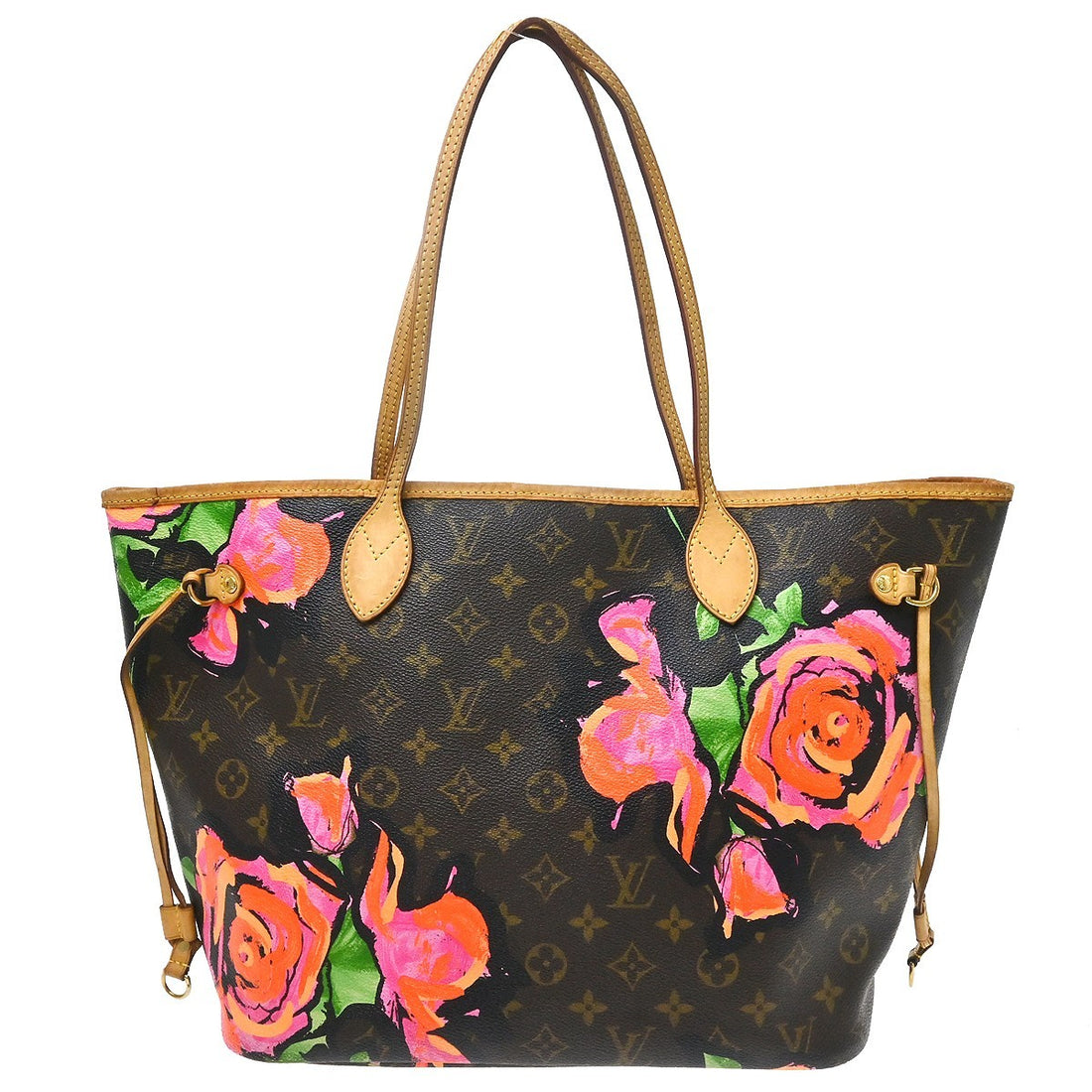 Borsa Louis Vuitton Neverfull MM Vintage in Tela Monogram con Interno Rosa