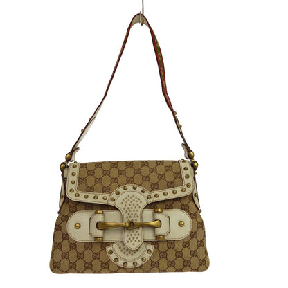 Gucci GG Horsebit Studded Runway Shoulder Bag Vintage