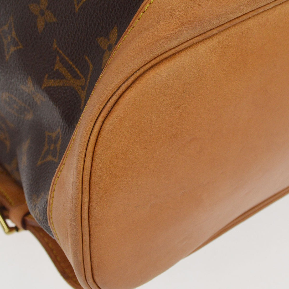 Borsa Louis Vuitton Montsouris GM Vintage in Tela Monogram e Pelle Marrone