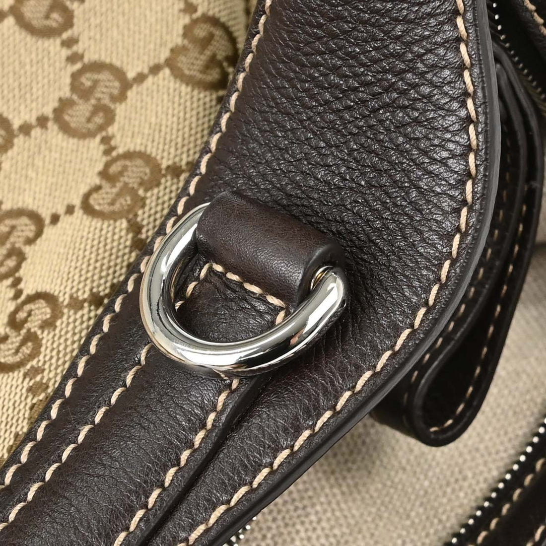 Borsa Gucci Hobo GG 2 Vie Vintage in Tela Beige