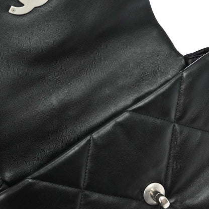 Borsa Chanel Dix-neuf 19 2Way Flap Vintage in Pelle di Agnello Nera